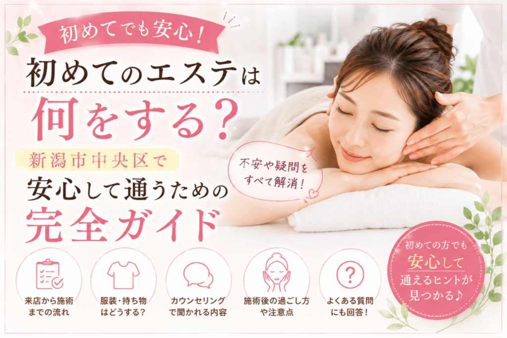 初めてのエステは何をする？新潟市中央区で安心して通うための完全ガイド